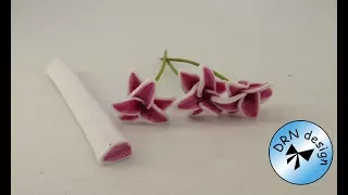 Polymer Clay Miniature - Lily Cane And Flower