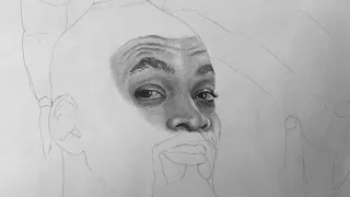 Drawing will smith | Aladdin - Genie realistic drawing | part 1 #DrawingWillSmith #Drawingportrait