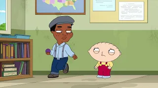 Stewie looks for a pacifier