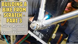 FIRE UP THE TORCH AND MELT METAL! Part 3 🔥Silver Brazing Main Tube Lugs🔥 DIY Bicycle Framebuilding