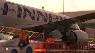 Microsoft Flight Simulator -  Finnair landing at Helsinki-Vantaa EFHK