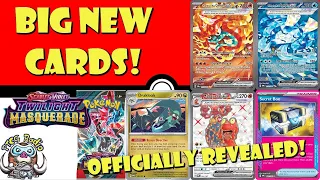 Big New Cards Officially Revealed from Twilight Masquerade! New Secret Rares! (Pokémon TCG News)