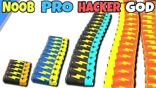 NOOB vs PRO vs HACKER vs GOD in Battery Run 3D New Update Part2