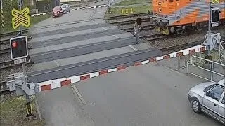 Incredible: Pensioner hit by train on level crossing and walks away uninjured