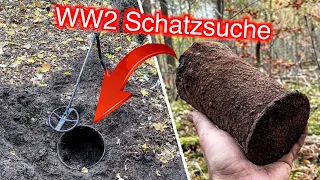 Vergrabene Überreste der Wehrmacht bei Schatzsuche mit Metalldetektor entdeckt.. (WW2 Sondeln Wald)