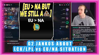 Jankos About LCK/LPL vs EU/NA Situation