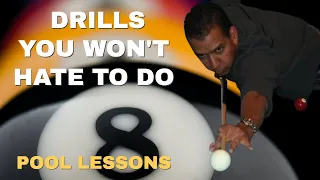 POOL LESSONS - TWO DRILLS YOU WON'T HATE TO DO - Simple but effective drills to improve your game