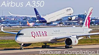 Airbus A350 Compilation, [AIRBUS FACTORY] Toulouse Blagnac Plane Spotting Jan & Feb 2021