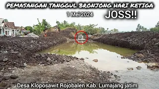 Perkembangan Tanggul Baru Hari Tetiga semakin Joss | Mengerahkan 3 Excavator