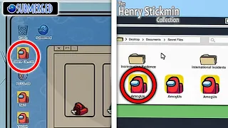 Among Us new SUBMERGED MAP The Henry Stickmin Collection Easter Egg and REFERENCE