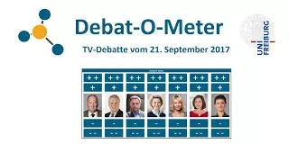 Debat-O-Meter Auswertung der Debatte vom 21.9.2017: "Elefantenrunde"