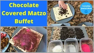Chocolate Covered Matzo Buffet / Passover Desserts / Candy Making for Kids