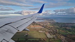 United Airlines 757-200 Approach and Landing into Dublin