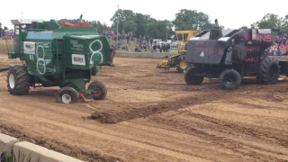 Combine demolition derby at the Montcalm County 4-H Fair