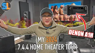 7.4.4 Home Theater Tour! Denon A1H is a MONSTER 🚨 WATCH TILL THE END 🚨