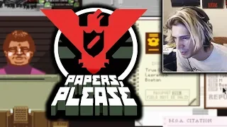 xQc Plays PAPERS, PLEASE | with Chat!