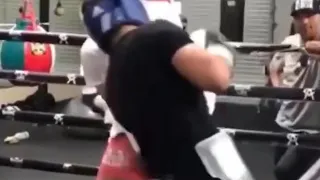 Ryan Garcia sparring with Canelo Alvarez