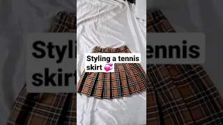 Styling a tennis skirt 👏🥰 #shorts #short #cute #fun #best #edit