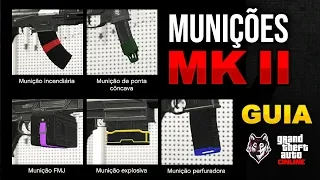 GUIA DE MUNIÇÕES MK II - Explosiva, incendiária, perfuradora, ponta côncava, FMJ e traçante