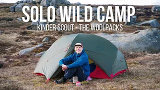 Peak District Solo Wild Camp - Kinder Scout - The Woolpacks
