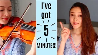 THE BEST 5 MINUTE WARM-UP for the violin! | Learn with Me