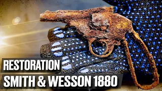 An American revolver lay in the ground for 140 years!  You will be surprised! Restoration of antique