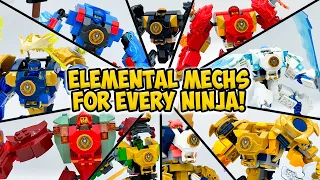 I Built Elemental Power Mechs for EVERY Ninja! (9 Mechs)