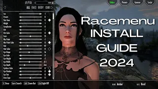 How to Install the Racemenu Mod in Skyrim Special Edition (WORKS IN 2024)