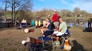 Drum Circle at Mayday Anyway 2023 in Powderhorn Park-part 5