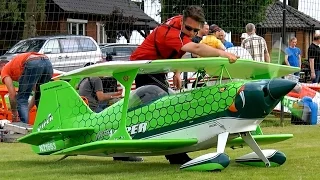 HUGE RC PITTS VIPER  XXXL SCALE 1:2 MODEL DEMO FLIGHT / Pitts Meeting Vechta Germany 2016