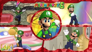 All Minigames (Luigi gameplay) | Mario Party 6 ⁴ᴷ