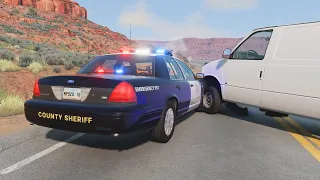 Realistic Police Chases - BeamNG Drive