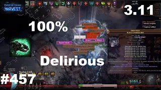 100% Delirious Mirrored Tier 15 Burial Chambers Map w/ Beyond & Nemesis Vs Carrion Golems - 457