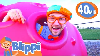 Blippi Visits an Outdoor Playground! | BEST OF BLIPPI TOYS | Educational Videos For Toddlers