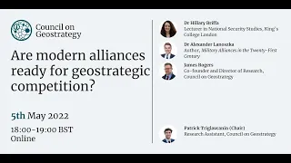 Are modern alliances ready for geostrategic competition?