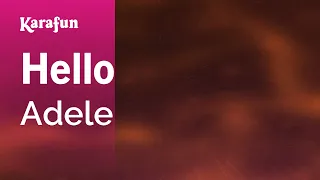 Hello - Adele | Karaoke Version | KaraFun