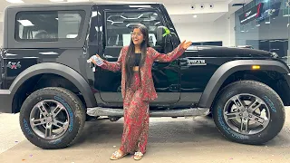 Taking delivery of Thar 4x4 🥰 Gift for Riya