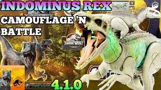 Jurassic World DINO TRACKERS 2023 Facts App Scan Codes All Dinosaurs CAMOUFLAGE BATTLE Indominus Rex