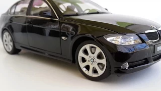 1:18 Welly BMW 330i Sedan e90 Black Diecast Model