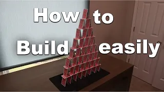 3 BEST TIPS for making the EASIEST CARD TOWER EVER