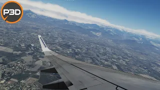 P3Dv5 - PMDG 737 NGXu | Landing in Milan Bergamo