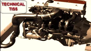 Mercedes Kompressor Engine animation