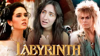 **LABYRINTH** Is Dark, Weird & Funny! First Time Watching (Movie Reaction & Commentary)