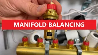 Underfloor heating regulation, manifold balancing.