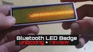 BLuetooth Led Badge Unboxing & Review | How to connect with mobile