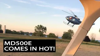 MD500E Helicopter coming in hot!