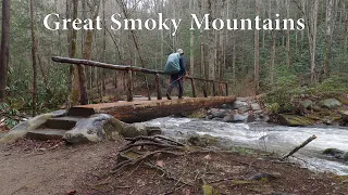 Smoky Mountains  Backpacking:  Rich Mountain Gap to Tremont