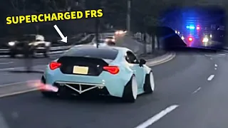 Cop Tries Pulling Over My SUPERCHARGED FRS…