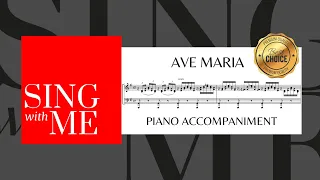 Ave Maria - Accompaniment Medium Voice - G Major - Schubert