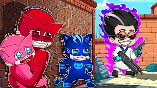 OWLETTE protects Baby Catboy from Evil Romeo | PJ Masks 2D animation | Home Daily